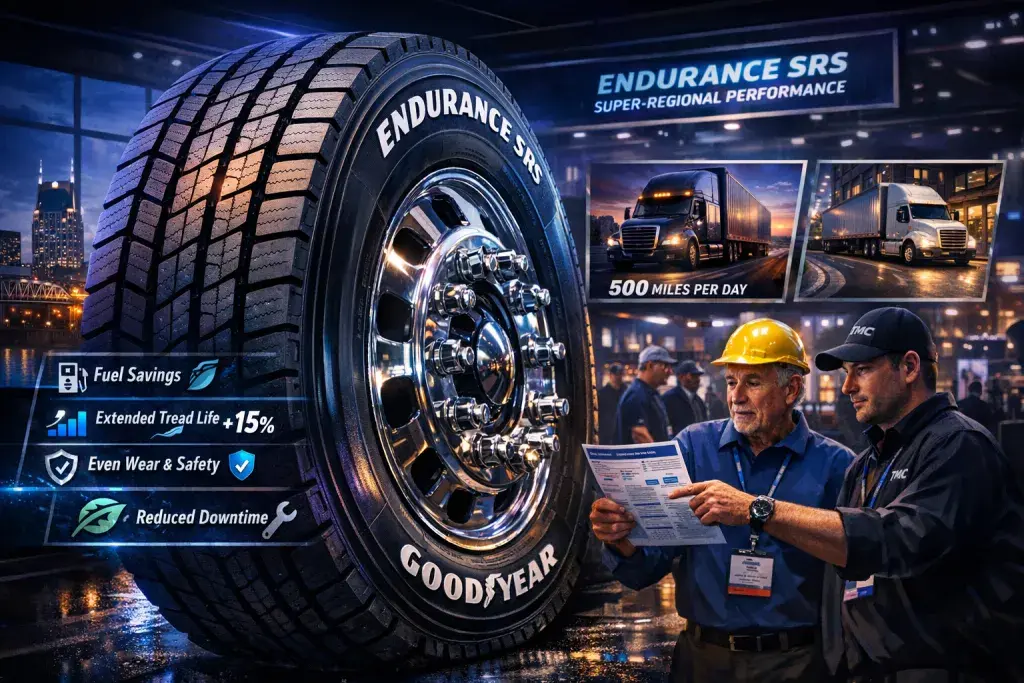 Goodyear Rolls Out Endurance SRS Steer Tire for Super-Regional Fleet Demands