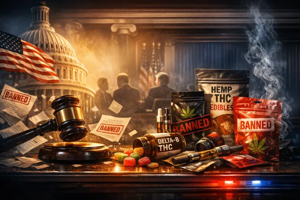 Congress Bans Hemp-Derived THC Products in Government Funding Bill