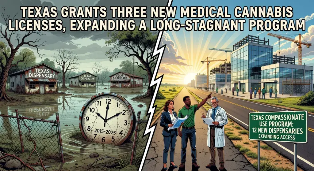 Texas Grants Three New Medical Cannabis Licenses, Expanding a Long-Stagnant Program
