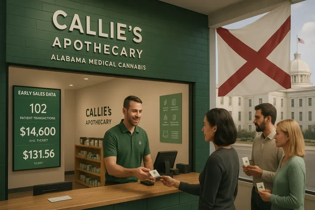Alabama's First Dispensary Posts Early Sales Data as Patient Access Slowly Expands