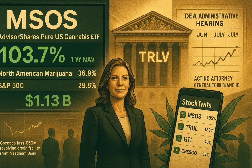 Cannabis ETF Surges as Traders Bet on Rescheduling and Trulieve's Uplisting